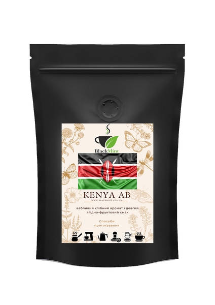 Кава в зернах Кенія AB, 1000 г TM00810 Blackmint