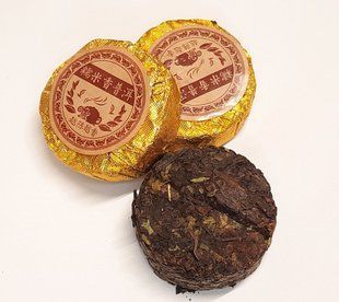 Чай ШУ Пуер вит. 30 років "Гурман" з рисом, 125 грам ТМ0531 Blackmint